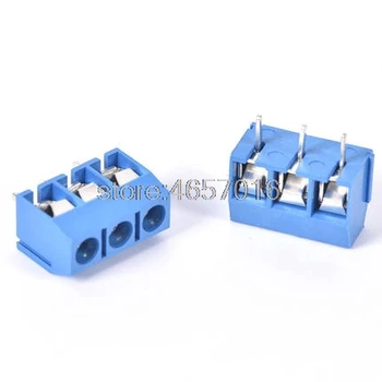 

200PCS KF301-5.0-3P KF301 "- "Screw 3Pin 5.0mm Straight Pin PCB Screw Terminal Block Connector