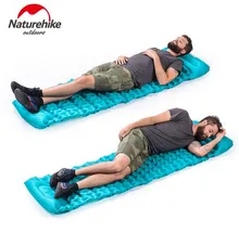 Naturehike Ultralight Outdoor Sleeping Pad Inflatable With Pillow Tent Mat Moisture-proof Mattress For Sleeping Bag high quality multiplayerpvc aluminum film moisture pad 2 2m side tent moisture pad picnic mat sleeping pad