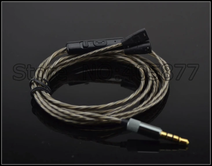 Sliver plated Upgrade Replacement Audio Cable IE80 Upgrade headphone cable1 2M