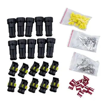

Promotion! 10 Kit 3 Pin Way Waterproof Electrical Wire Connector Plug