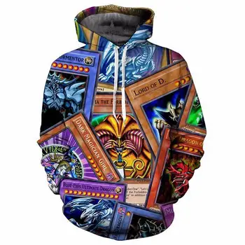 

2019NEW FASHION Men Women top Yu Gi Oh Basic Normal Summon 3D print Hotstyle sweatshirt enchantress pullover sleeve streetwear