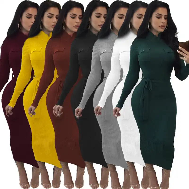 turtleneck sweater dress maxi