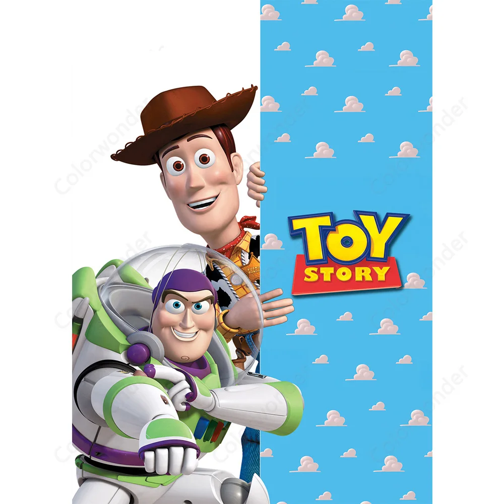 

Photography Backdrops Cartoon Toy Story Candy Children Birthday Party Studio Background Customize Backgrounds for Photo Studio