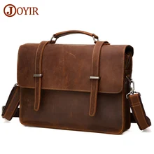 JOYIR известный бренд деловой мужской портфель сумка Роскошная натуральная кожа сумка для ноутбука Мужская сумка на плечо bolsa maleta портфель s& 52