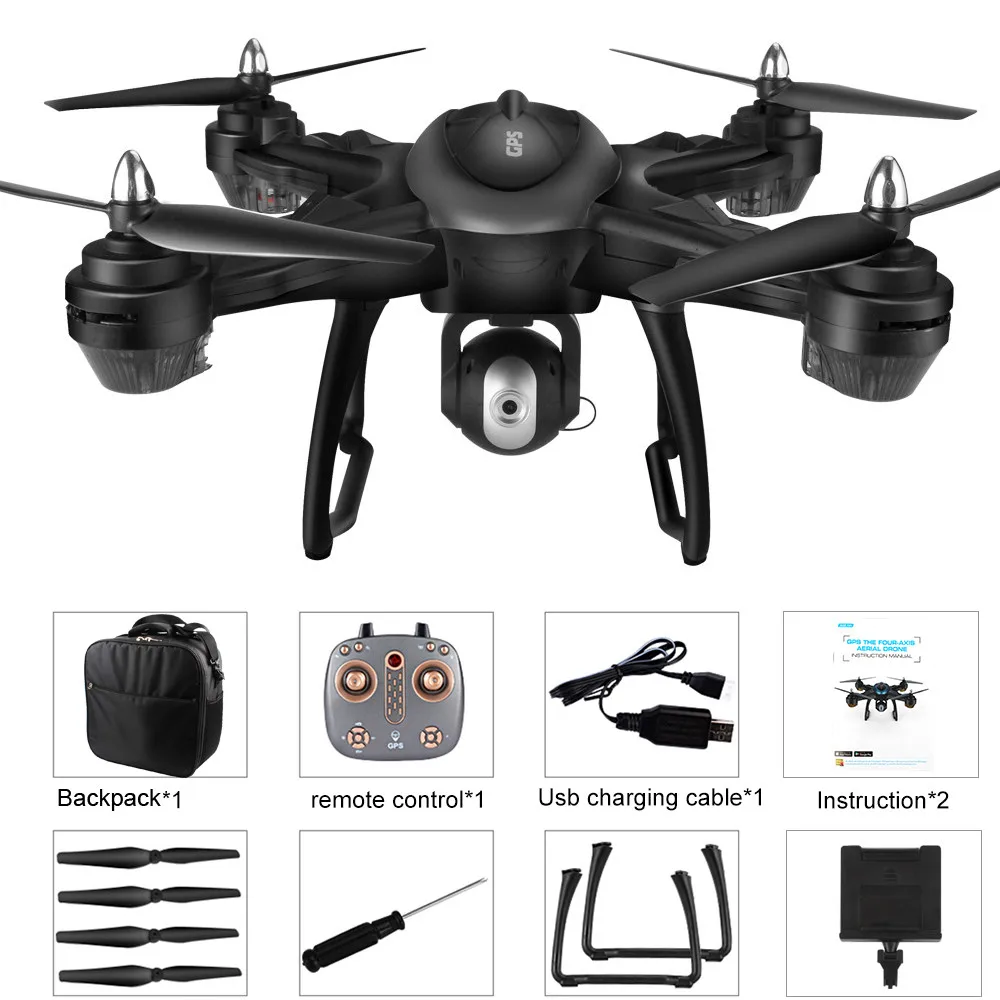 RC Квадрокоптер Дрон с широким углом 1080P HD камера LH X38G двойной GPS FPV Wifi Безголовый