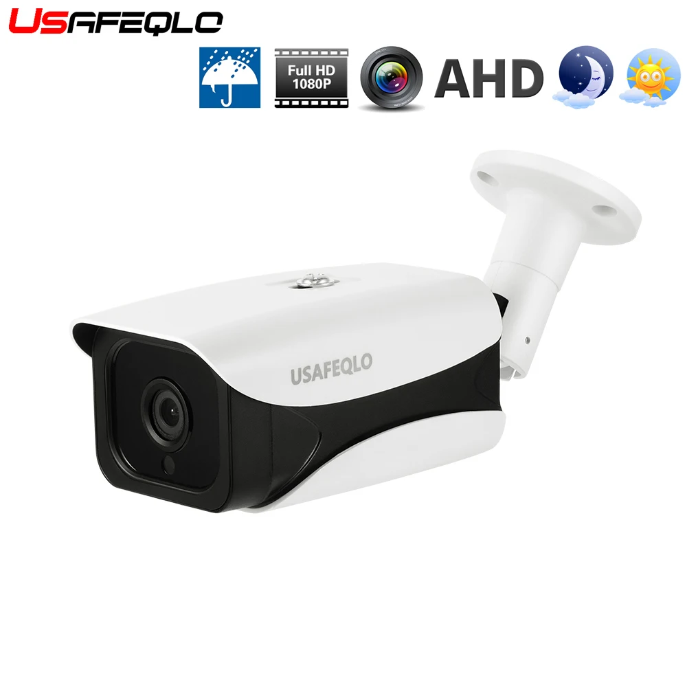 Горячая HD 1080P AHD камера безопасности Открытый водонепроницаемый массив инфракрасного ночного видения металлическая пуля CCTV Аналоговое наблюдение