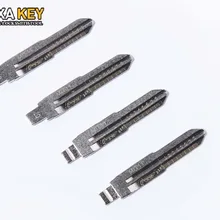 10 шт./лот Выгравированный линейный ключ для Мицубиси 2 в 1 LiShi MIT11 весы режа зубы Заготовка ключа замка зажигания автомобиля слесарный инструмент