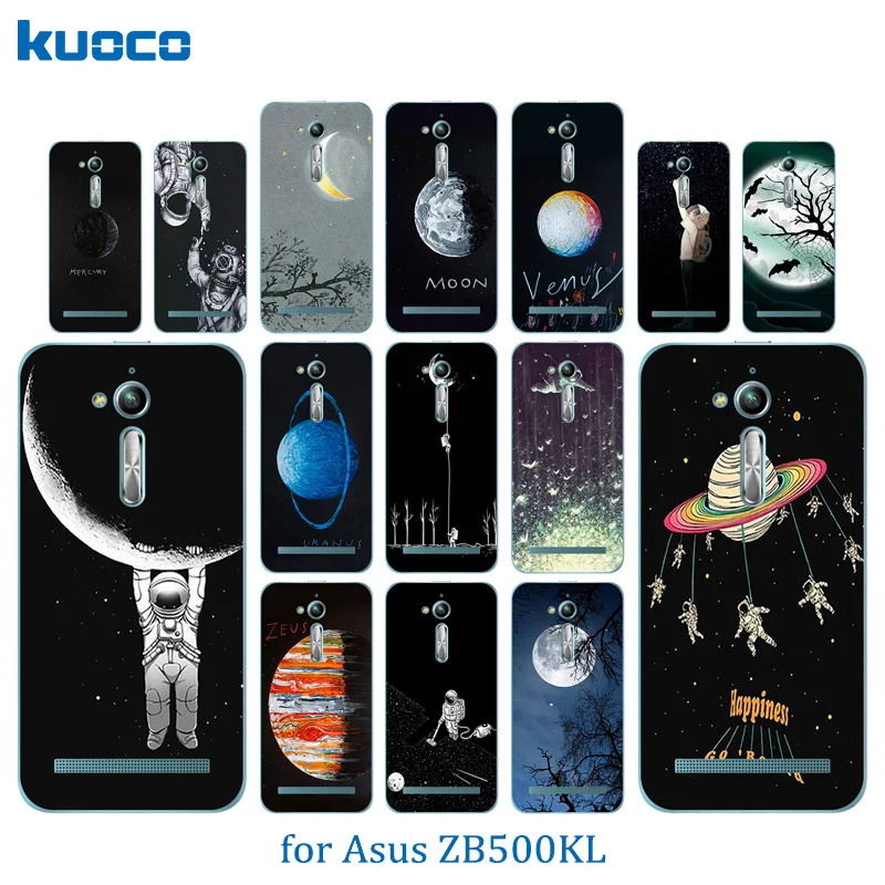 5 0 дюйма для Asus Zenfone Go ZB500KL чехол телефона из мягкого ТПУ с рисунком космическая