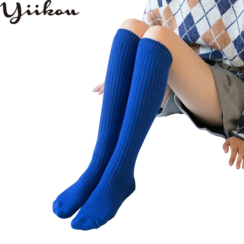 

Female autumn winter thin warm stockings wool calf thickening knees long stockings girls fashion cashmere high stockin