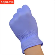 Одноразовые фиолетовые нитриловые перчатки kopilva 50 шт./партия противоскользящие антистатические бытовые перчатки для защиты пальцев