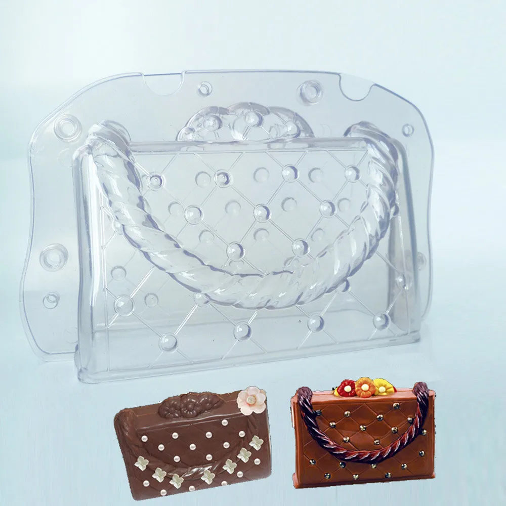 

Plastic Chocolate Mould 3D DIY Handmade Cake lady bag Chocolate Mold Polycarbonate Bag Candy Cake Decorating Tools Molds #N