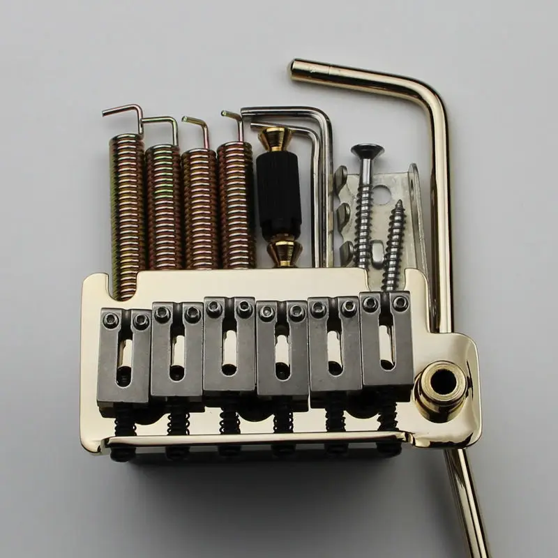 Электрическая гитара tremolo 6 струн двойная поворотная перемычка седла и блок из