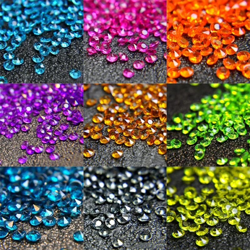 

1000pcs/lot 4.5mm Transparent Acrylic Rhinestones Wedding Party Supplies Loose Crystal Handmade Craft Bag Hat Glue on Decoration