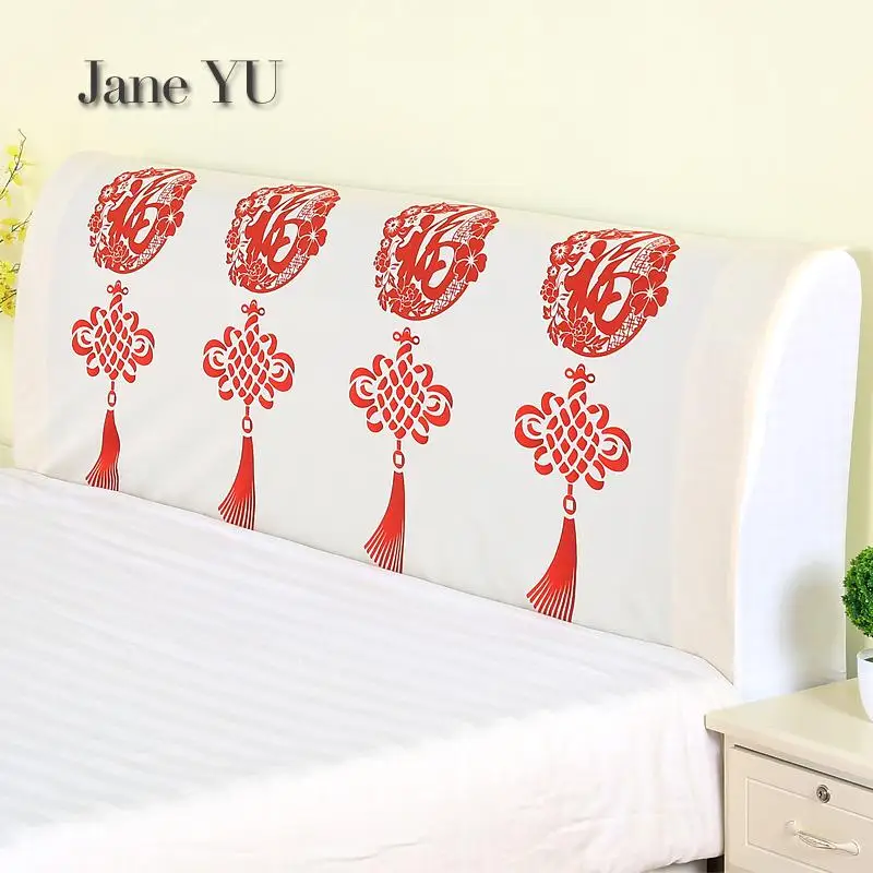 

JaneYU Head Cover Head Cover Dust-proof Cover 1.5m Bed 1.8m Bed Simple Modern Elastic Full-enclosed European Solid Wood Cover