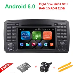 Android6.0/2 г + 32 г/8 core для mercedesbenz R Class W251 R280 R300 r320 R350 R500 автомобильный Мультимедийный Плеер руль Видео Wi-Fi