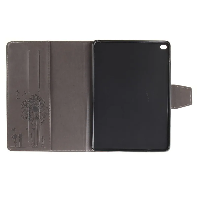Tablet Cover For Apple Ipad Air 2 Case Magnet Stand Wallet Flip Embossing Lovers Dandelion Luxury Retro Card Holder For IPad 6 (35)