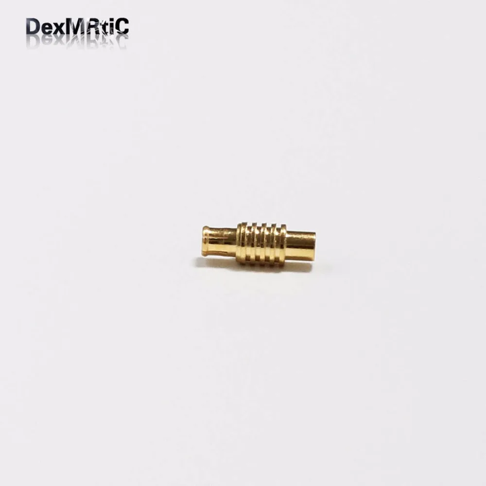 1pc  New RF MCX  Male Plug Bulkhead Connector Solder For RG405,086