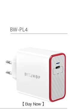 BlitzWolf 36 Вт USB быстрое зарядное устройство с европейской вилкой два порта адаптер настенное зарядное устройство для Xiaomi roidmi 2s S9 для iPhone 8 для huawei P10 P20