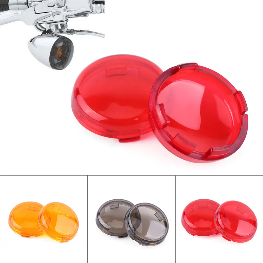 

2 pcs Motorcycle Turn Signal Light Lens Cover For 1986-15 Dyna Softail Sportster Motocicleta Accessories