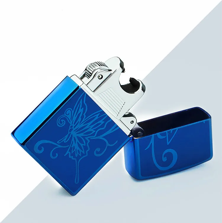 

Pure color and individual character creative design shell windproof lighter USB charging pulse arc lighter high-grade lighter