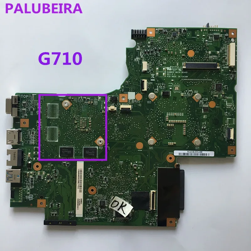 PALUBEIRA DUMBO2 REV2.1 материнская плата подходит для Lenovo IdeaPad G710 PGA947 HM86 высокое
