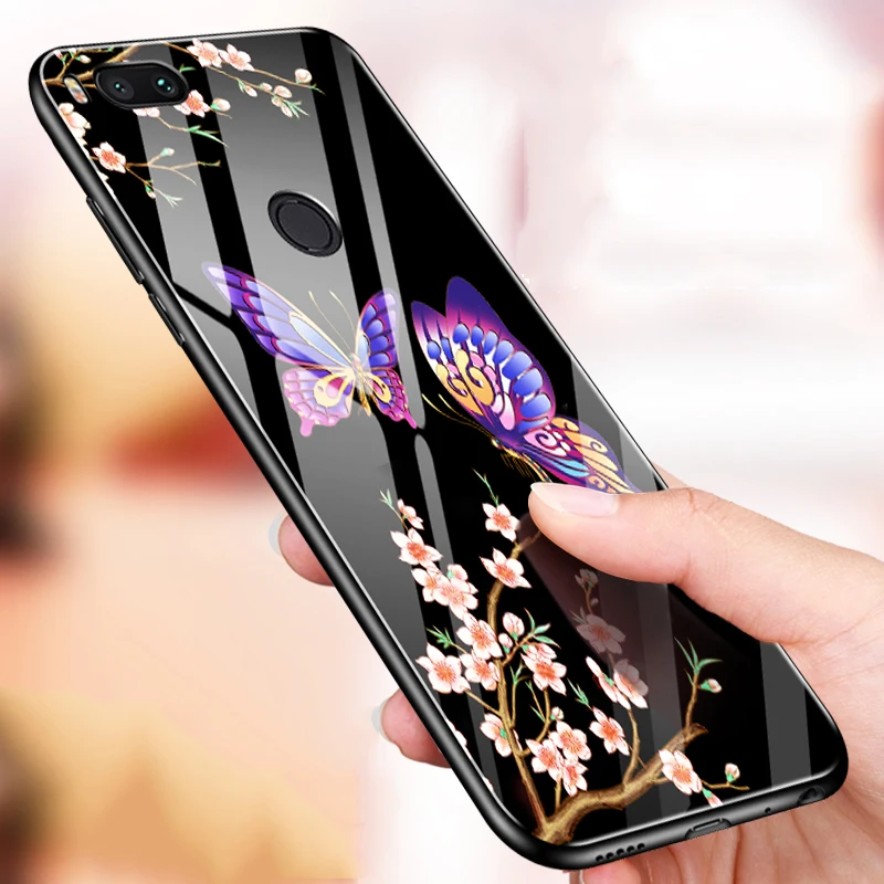 

GKK Fashion for Xiaomi Mi 5X Case Back glass+Soft TPU Original Texture 360 Full Protection Cover for Xiaomi Mi 5X Fundas Coque