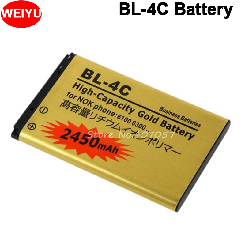 kopiëren Haalbaar logboek 2 Pcs, Bl-4c Bl 4c 2450mah Golden High Capacity Battery For Nokia 6100 6300  7200 X2 Batterie Bateria Batterij Accumulator Akku - Mobile Phone Batteries  - AliExpress