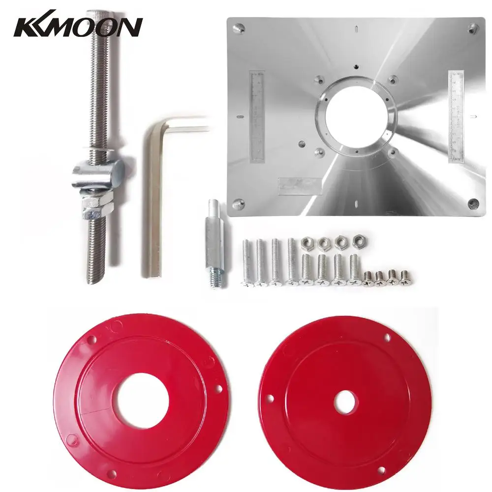 Multifunctional Aluminum Alloy Router Table Insert Plate Trimmer Engraving Machine Tool Woodworking Bench |