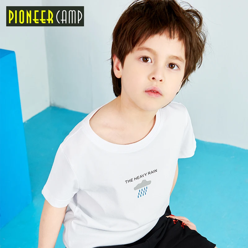 Pioneer camp kids new summer short sleeve t shirt boys casual fashion t