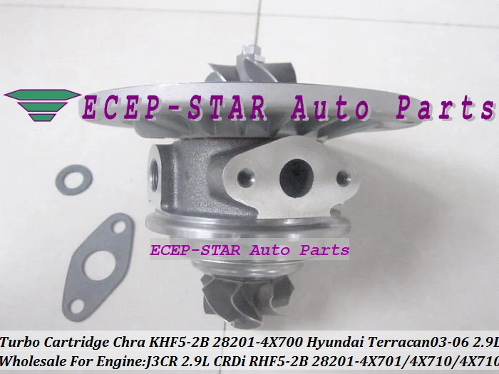 Turbo Cartridge CHRA RHF5-2B KHF5-2B 28201-4X700 28201-4X701 282014X710 28201-4X710 Turbocharger For HYUNDAI Terracan 2003-06 J3 J3CR 2.9L CRDi (1)