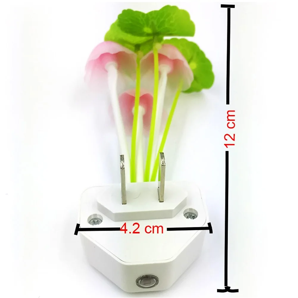 Eletorot светодиодный ночник с вилкой для ЕС и США, настенный светильник с датчиком управления, Индукционная мечта, искусственный цветок, гриб, светодиодный ночник, подарок для ребенка