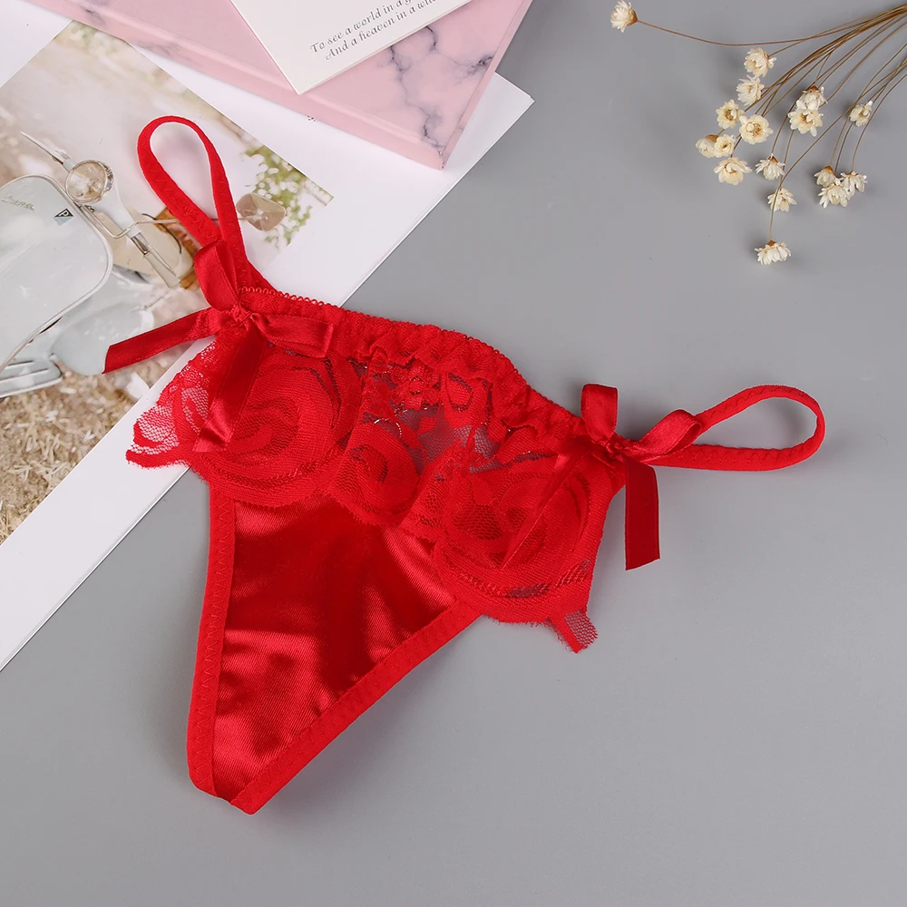 

Women Fashion G-string Thong Lace Floral Underwear Exotic Summer Lingerie Sexy Briefs Panties Lace Intimates for Women