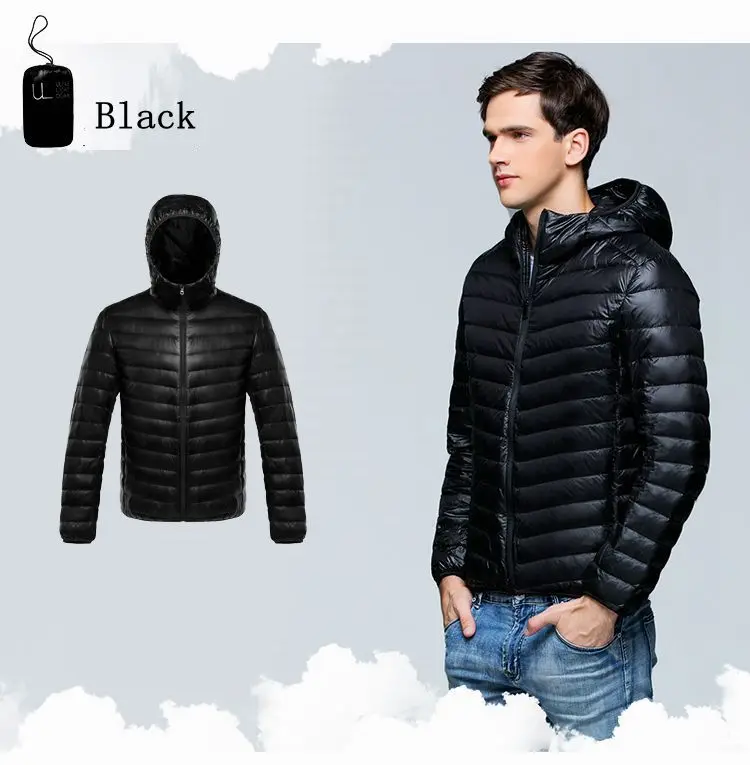 NewBang-abrigo de plumas para hombre, chaqueta cálida, cortavientos, Parka ligera _ - AliExpress Mobile
