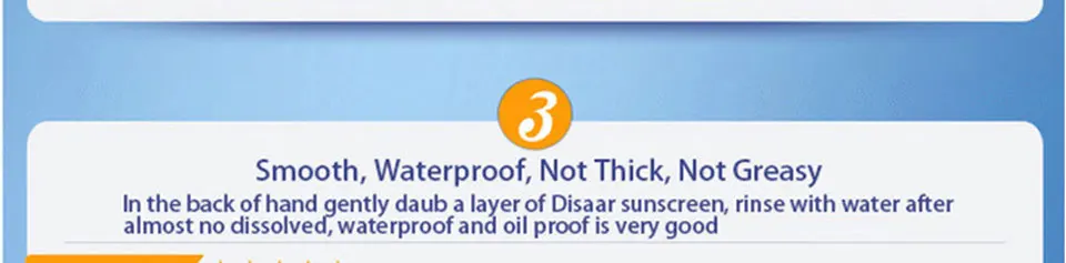 Dissar 80 г/мл продукт сдерживания солнцезащитный крем SPF60 удалить загар УФ сопротивление Увлажняющий солнцезащитный крем предотвращает