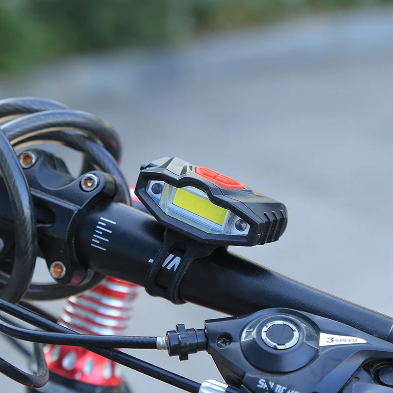 

Rechargeable USB Bicycle light Bike COB patch lamp Cycling Front Light headlight for bike handlebar warning light