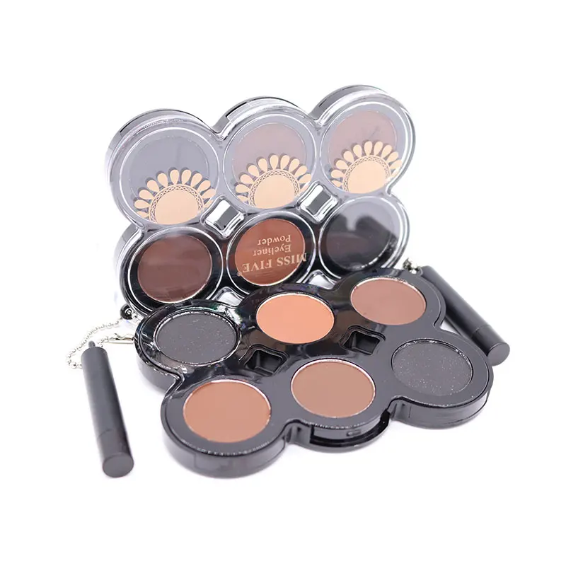 Miss Five 6 In 1 Eyebrow Eyeliner Powder Makeup Palette Waterproof Long  Lasting Brown Natural Eye Brow Eye Liner Kit Cosmetics - Eyeliner -  AliExpress