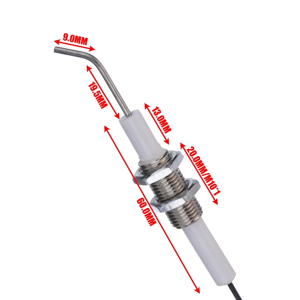 Universal Piezo Ignition Set With 30cm Cable Push Button Igniter For Gas BBQ Tool Home Appliance Accessories