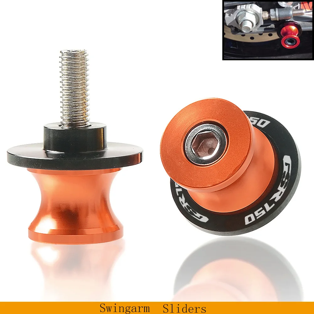 

CNC motorcycle accessories Motorcycle Swingarm Sliders Spools for Suzuki GSR750 LOGO 8mm Motor Parts Stand Screws GSR 750