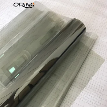

50cmx300cm Grey Car Window Tint Film Glass VLT 70% Roll 1 PLY Car Auto House Commercial Solar Protection Summer