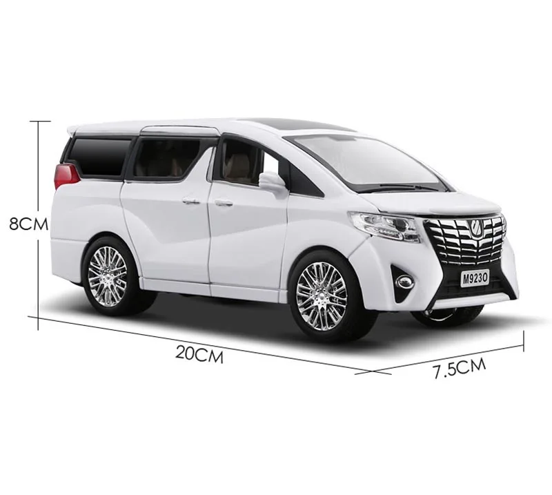 Роскошные игрушечные автомобили Alphard 1:24 из металлического сплава литые модели