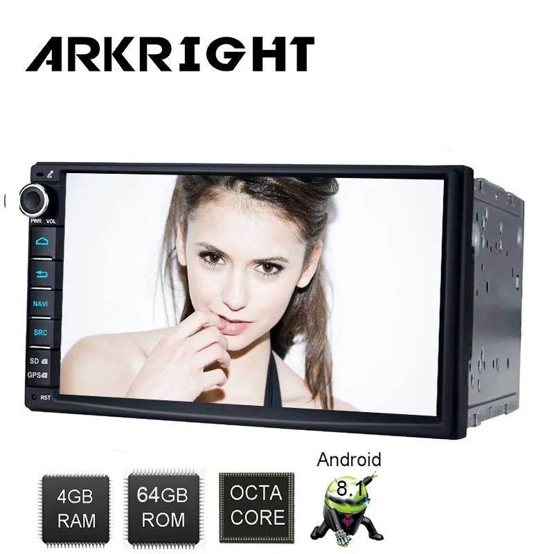 

Android 8.1 7 Inch Double Din 4GB/64GB Universal Car Radio GPS 4G Modem DSP Rear View Camera Wireless Carplay Multimedia Player