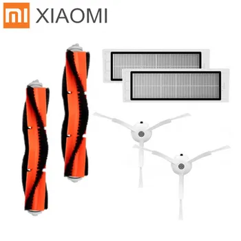 

6pcs/lot Suitable for Xiaomi Mi Robot Vacuum Cleaner parts 2pcs main brush + 2pcsHEPA filter + 2pcs side brush