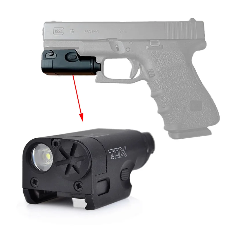 

Tactical Hunting Airsoft Flashlight GLOCK High Lumen XC1 Pistol MINI Light Used FIt Pistol Handgun 20mm rail