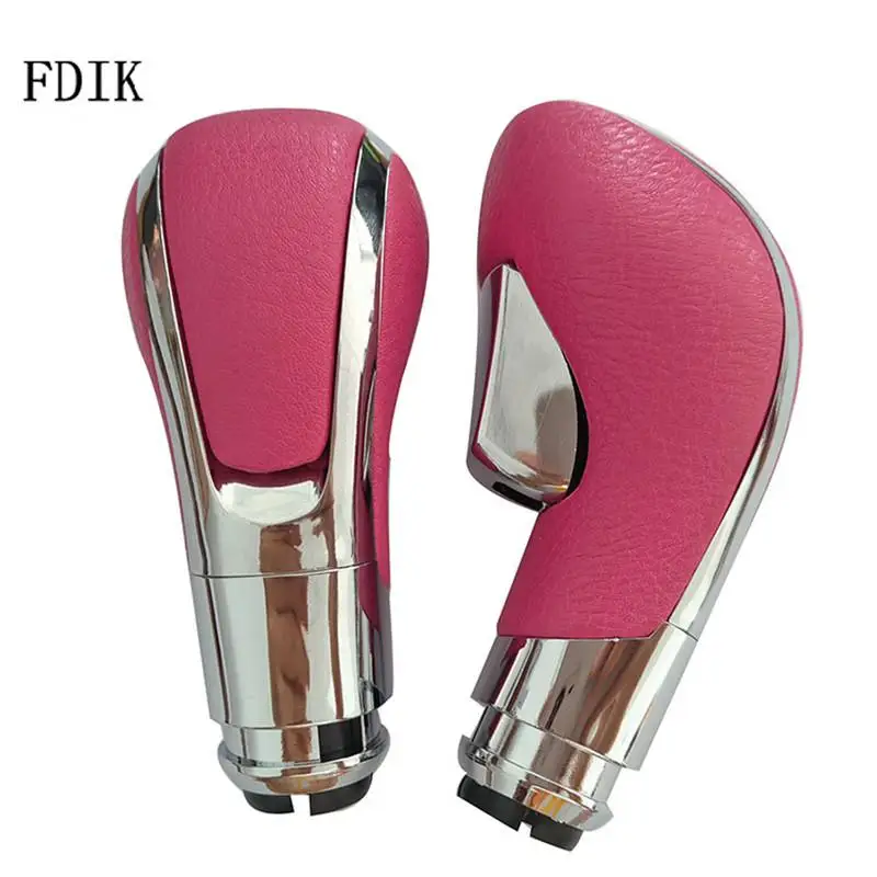 

FDIK 1PC Pink Black Universal Automatic Gear Stick Shift Knob Car Gear Knob For Opel Vauxhall Insignia Plastic
