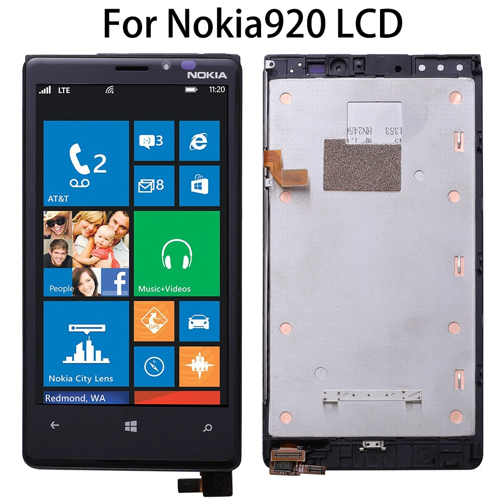 Оригинальный сенсорный ЖК-экран без битых пикселей для NOKIA Lumia 920 сменный