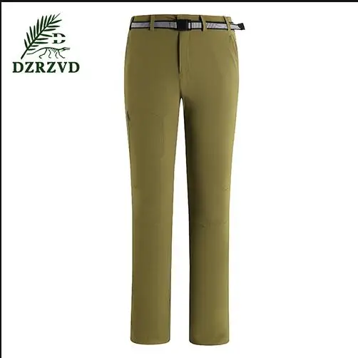 Dzrzvd Primavera Verano al aire libre senderismo de secado rápido Pantalones mujeres deportes elástico empalme transpirable trekking camping Pantalones m-3xl