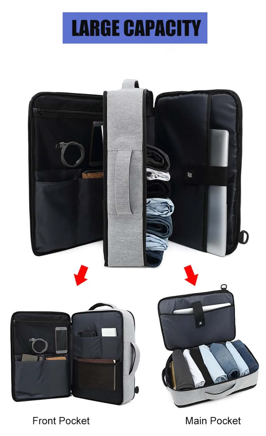 BAIBU 2100 многофункциональный мужской рюкзак для ноутбука, Большой Вместительный повседневный рюкзак для мужчин, дорожные сумки, Водонепроницаемый Бизнес Рюкзак Mochila