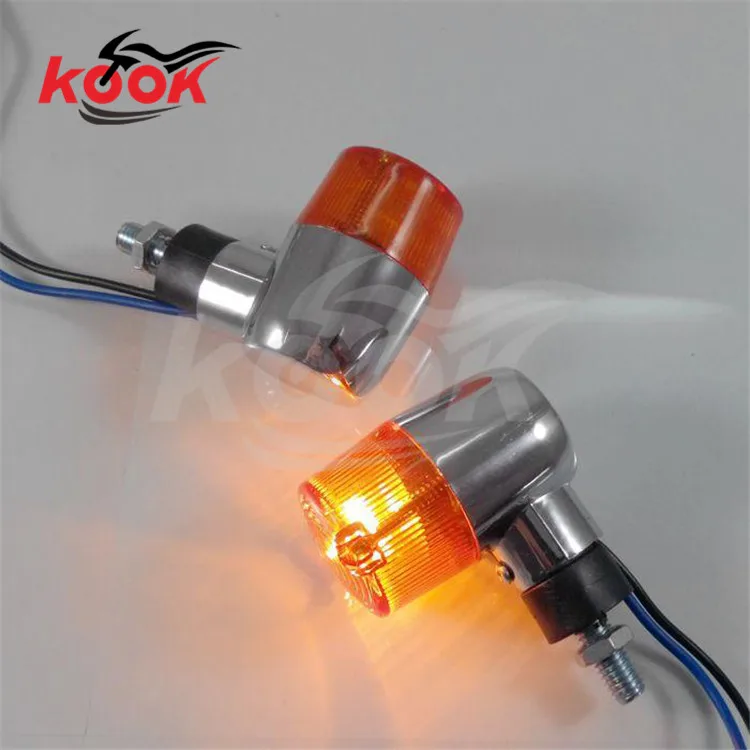 

unviersal Motorcycle Accessories motorbike Turn signal light for yamaha moto honda Indicator suzuk LED KTM flashers orange lens