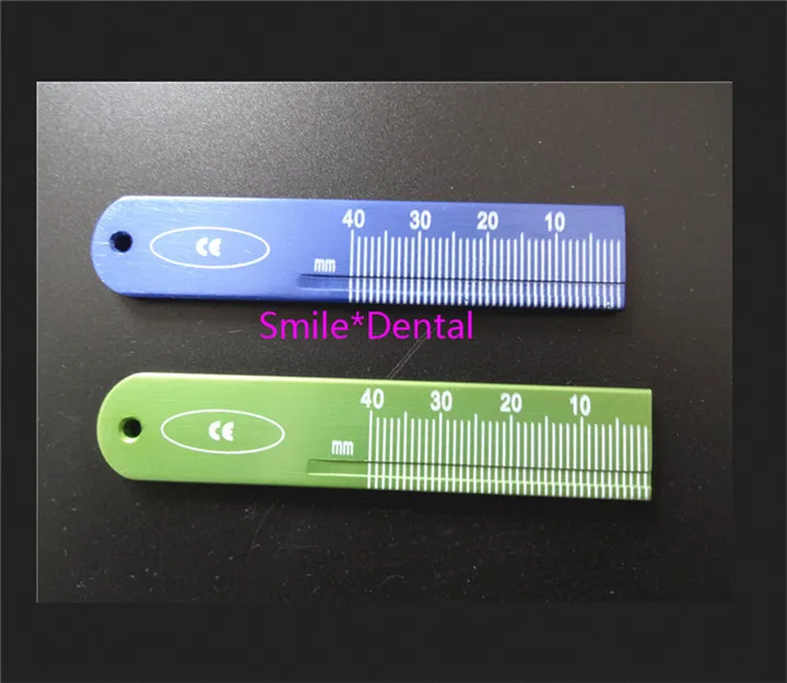 2pcs Endo Rulers Span Measure Scale Endodontic ALUMINIUM Dental