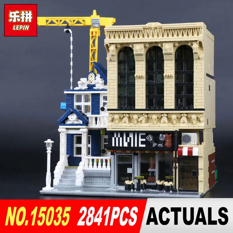 

LEPIN 15035 Creative MOC The Bars and Financial Companies Set Children Educational Building Blocks Bricks Educational Toys Model
